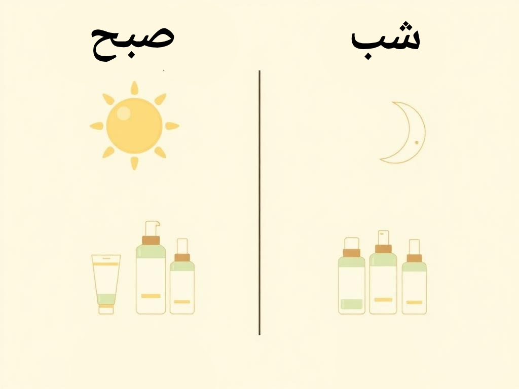 روتین صبح و شب پیشنهادی درمی